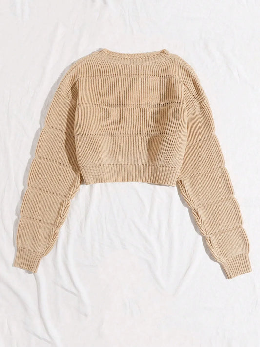 Round Neck Pullover Sweater