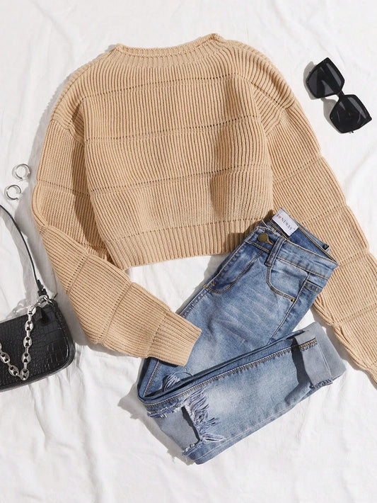 Round Neck Pullover Sweater