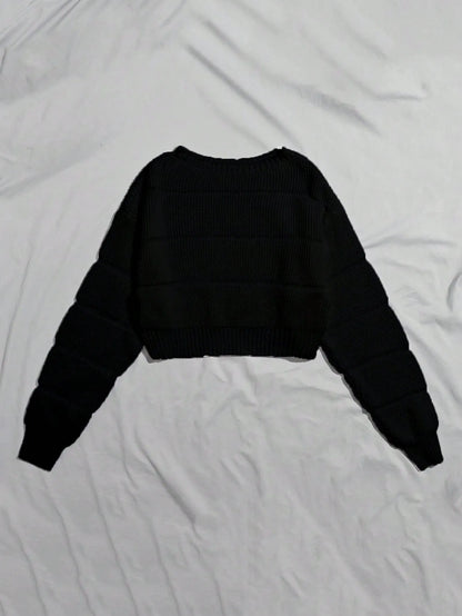 Round Neck Pullover Sweater