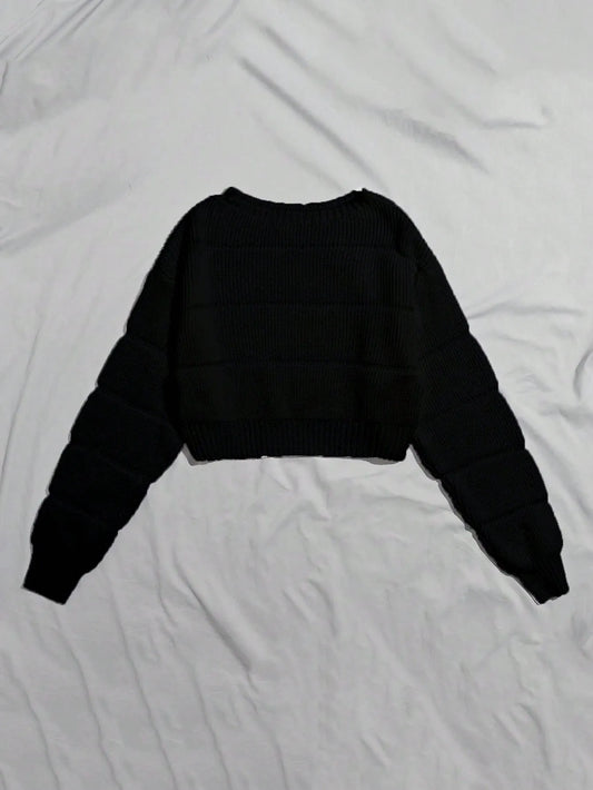 Round Neck Pullover Sweater