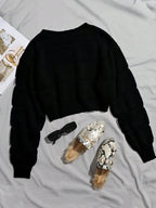 Round Neck Pullover Sweater