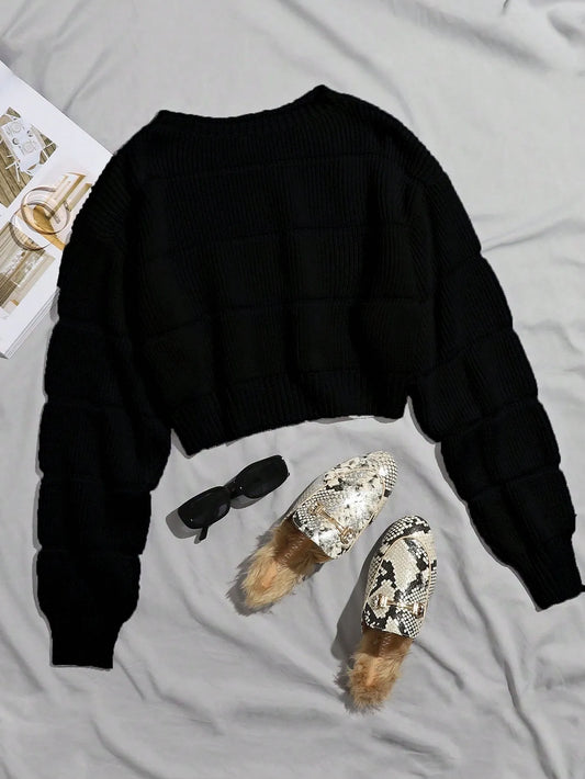 Round Neck Pullover Sweater