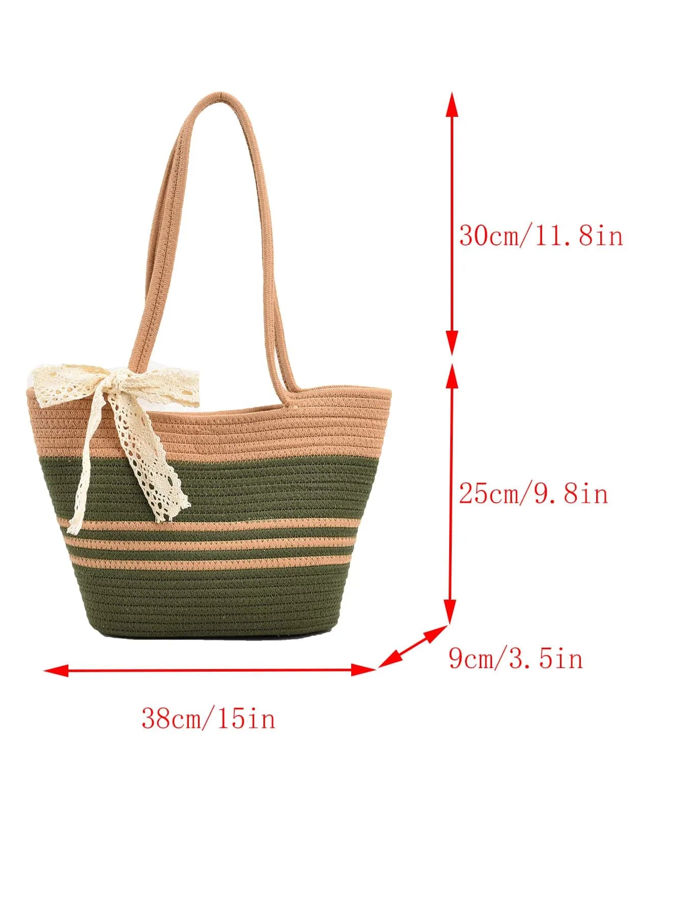 Medium Straw Tote Bag