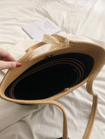 Medium Straw Tote Bag