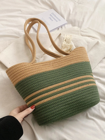 Medium Straw Tote Bag