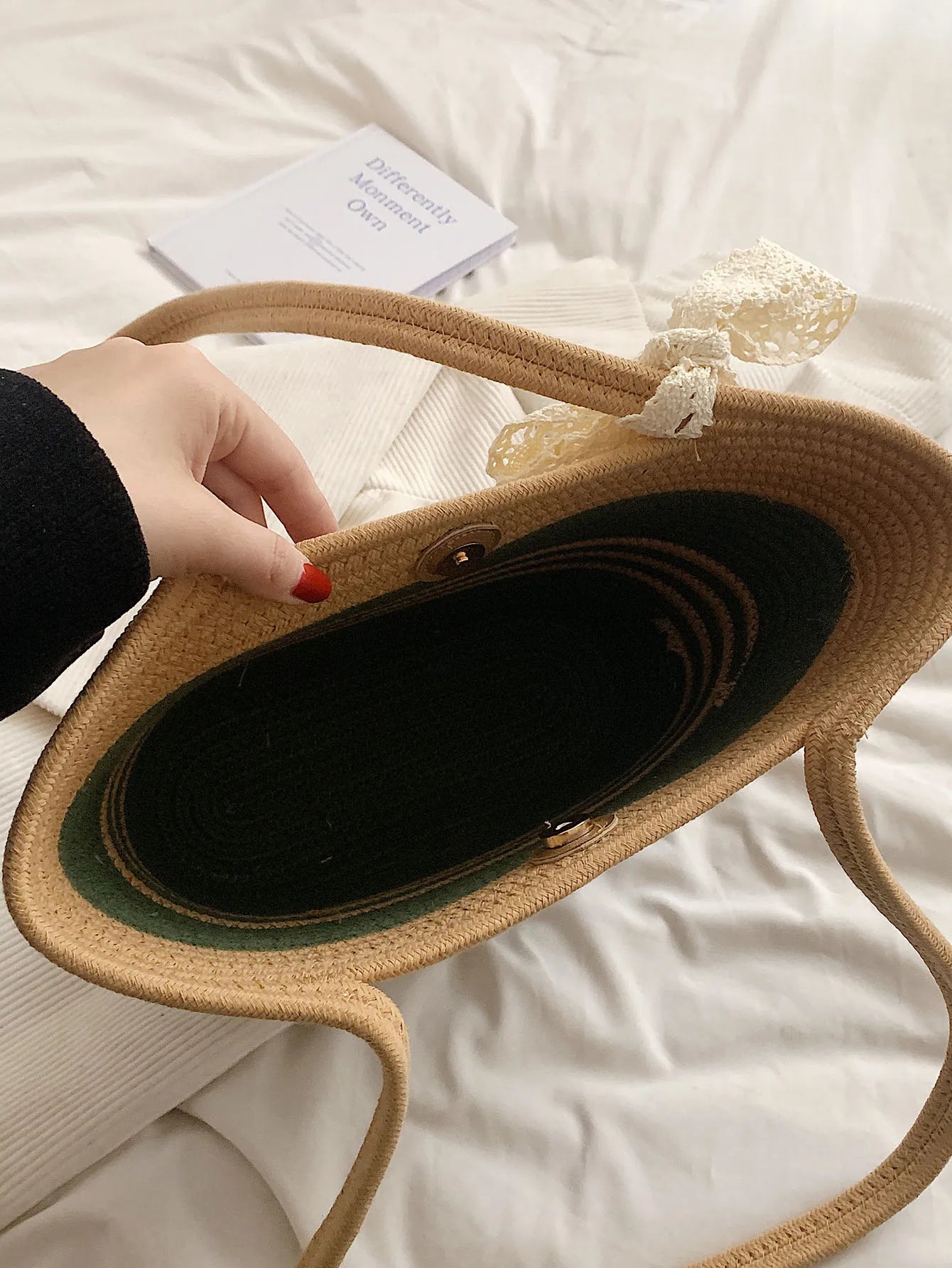 Medium Straw Tote Bag
