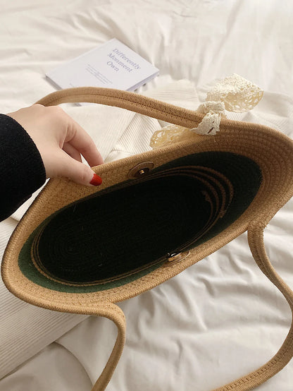 Medium Straw Tote Bag
