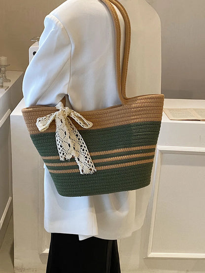 Medium Straw Tote Bag