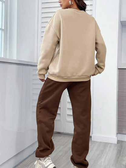 CA Graphic Drop Shoulder Sweatshirt & Sweatpants