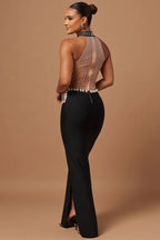 Becky Embellished Bandage Gown