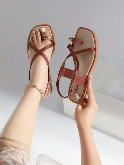 Ankle Strap Flat Sandals