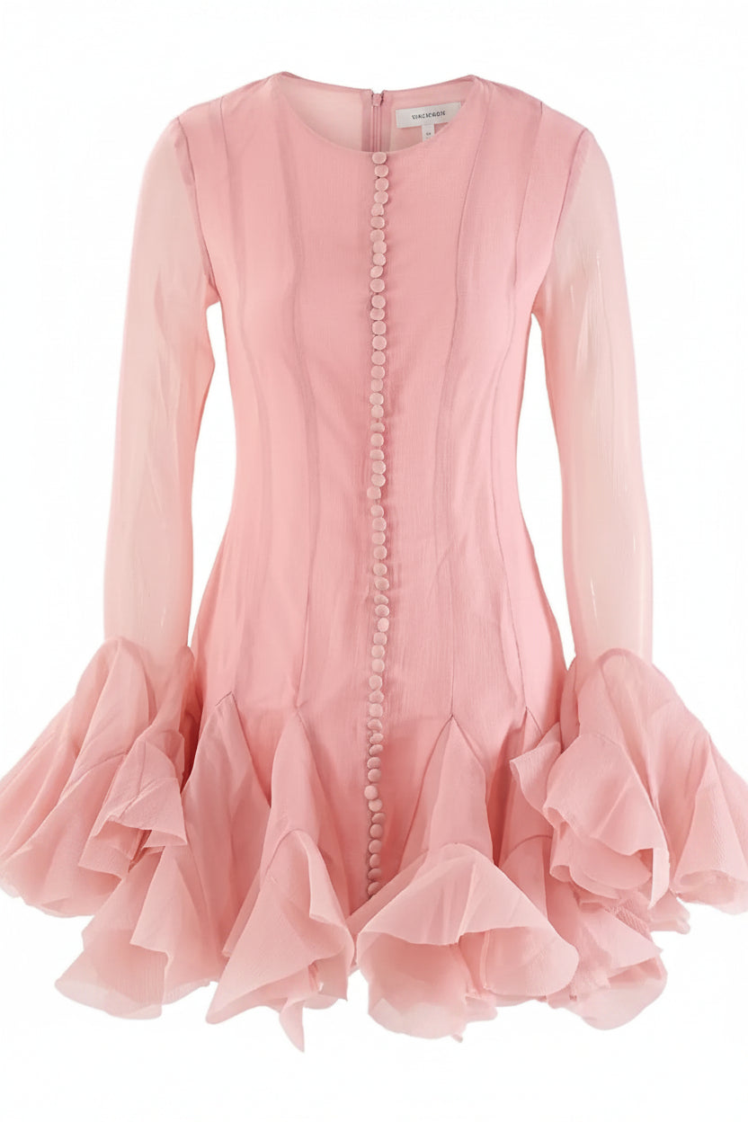 The Minimalist Ruffle Mini Dress