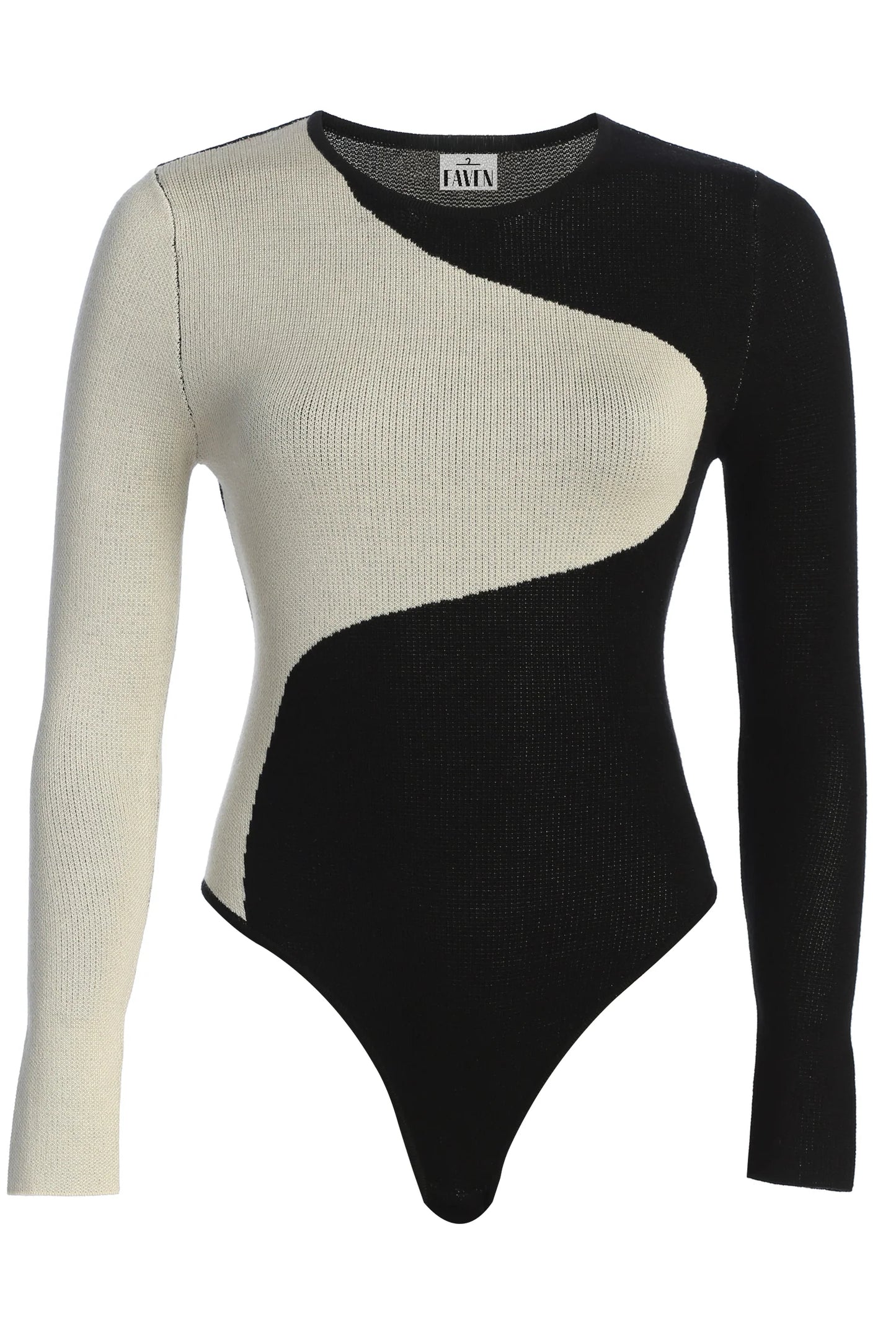 Colorblock Solid Slim Fit Bodysuit