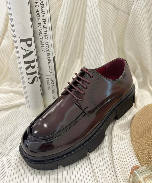 Synthetic Low-Top Lace-Up Shoes