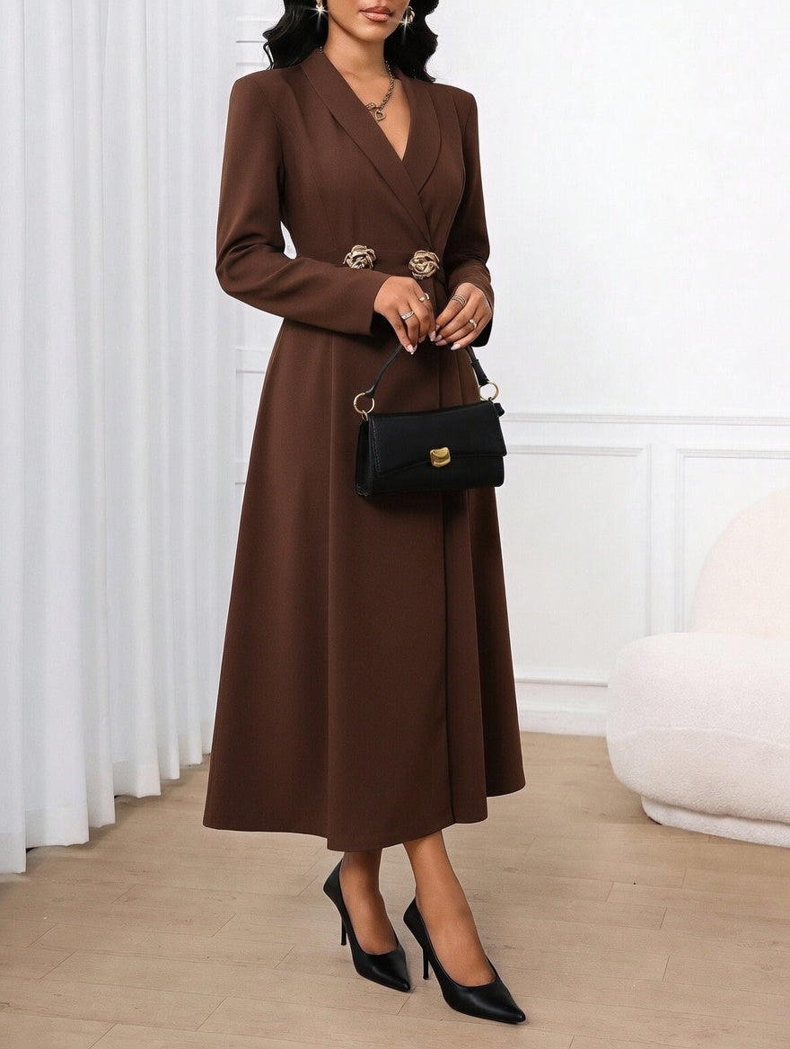 Trench Coat Blazer Dress