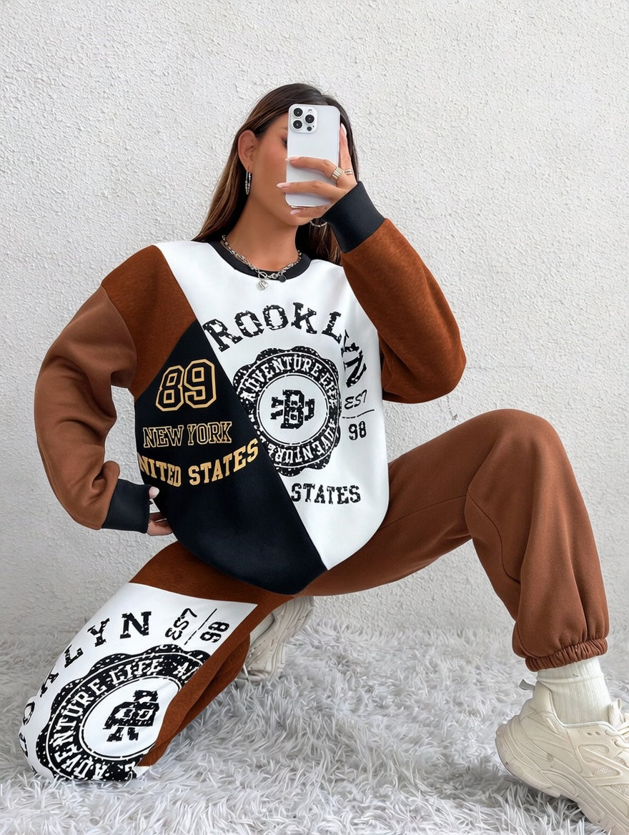 Brocklyn Sweatshirt And Jogger Pants Set