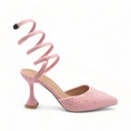 Spiral Ankle Wrap Heel
