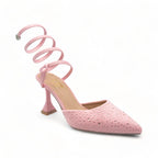 Spiral Ankle Wrap Heel