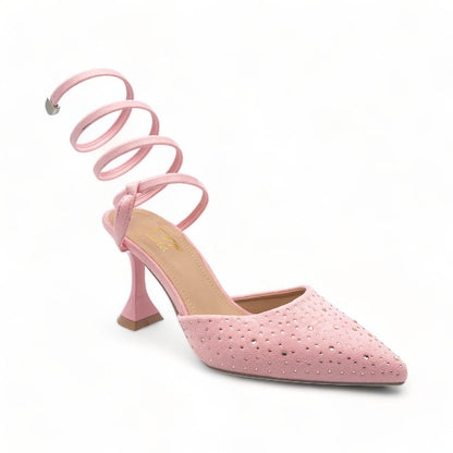 Spiral Ankle Wrap Heel