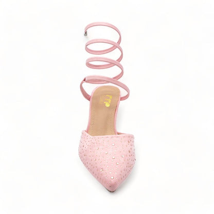 Spiral Ankle Wrap Heel