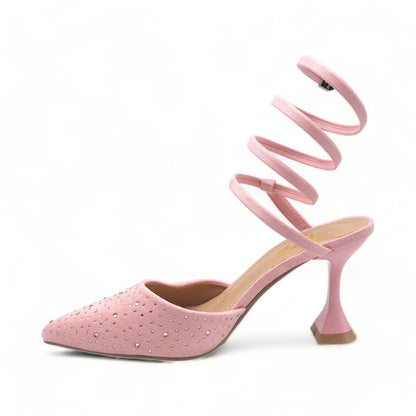 Spiral Ankle Wrap Heel