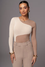 Colorblock Solid Slim Fit Bodysuit