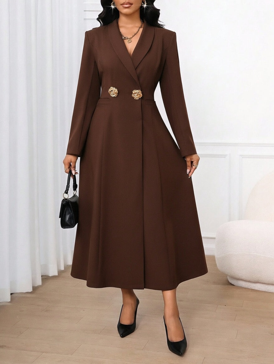 Trench Coat Blazer Dress