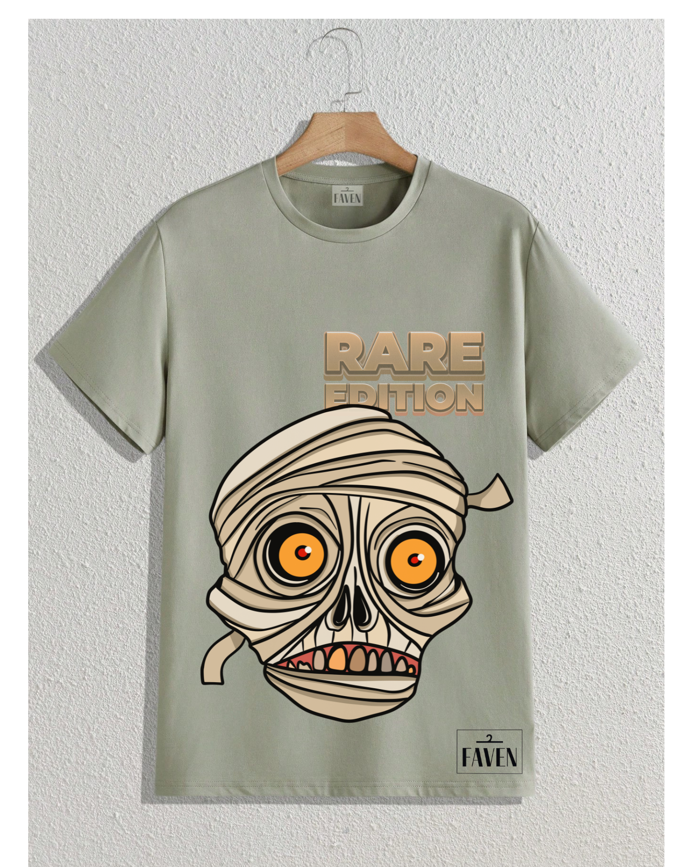 RARE MUMMY Round Neck Short-Sleeve T-Shirt