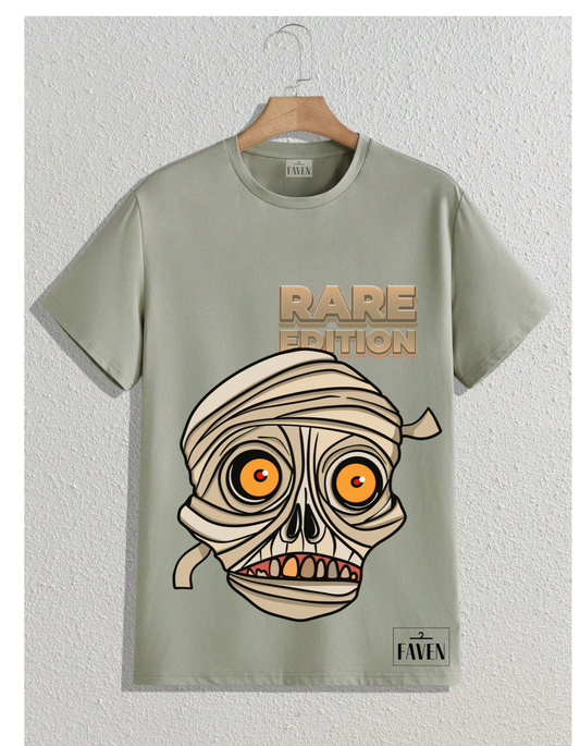 RARE MUMMY Round Neck Short-Sleeve T-Shirt