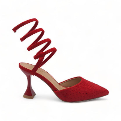Spiral Ankle Wrap Heel