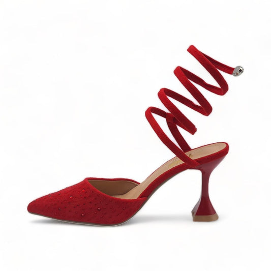 Spiral Ankle Wrap Heel