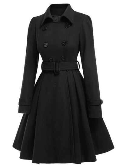 Double-Breasted Woolen Coats