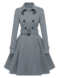 Double-Breasted Woolen  Coat