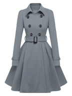 Double-Breasted Woolen  Coat