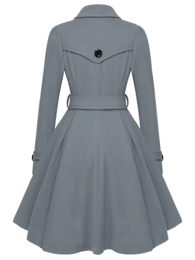 Double-Breasted Woolen  Coat