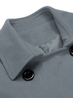 Double-Breasted Woolen  Coat