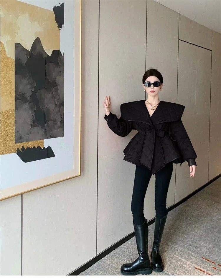 Elegant Short Cotton Coat