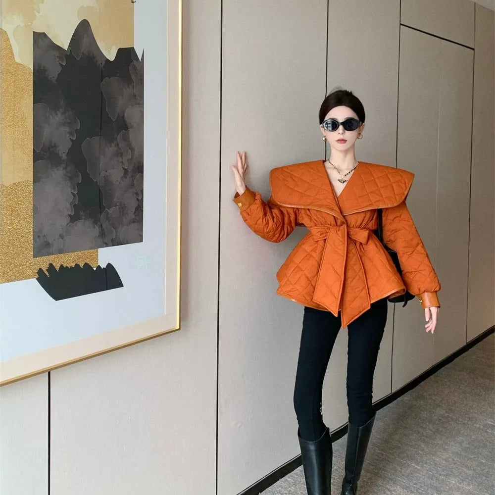 Elegant Short Cotton Coat