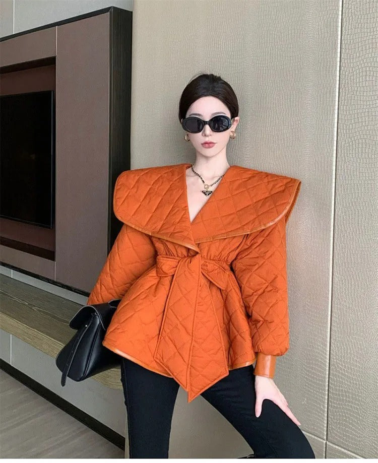 Elegant Short Cotton Coat