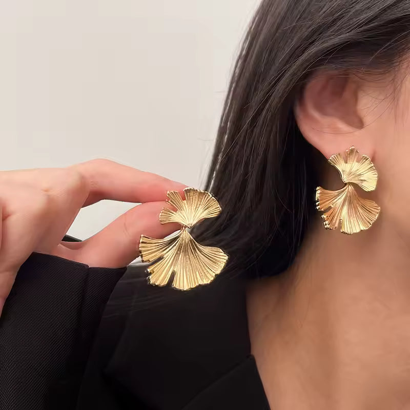 Biloba Drop Earrings
