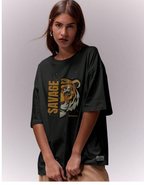 Rare Savage Oversized Crew Neck T-Shirt