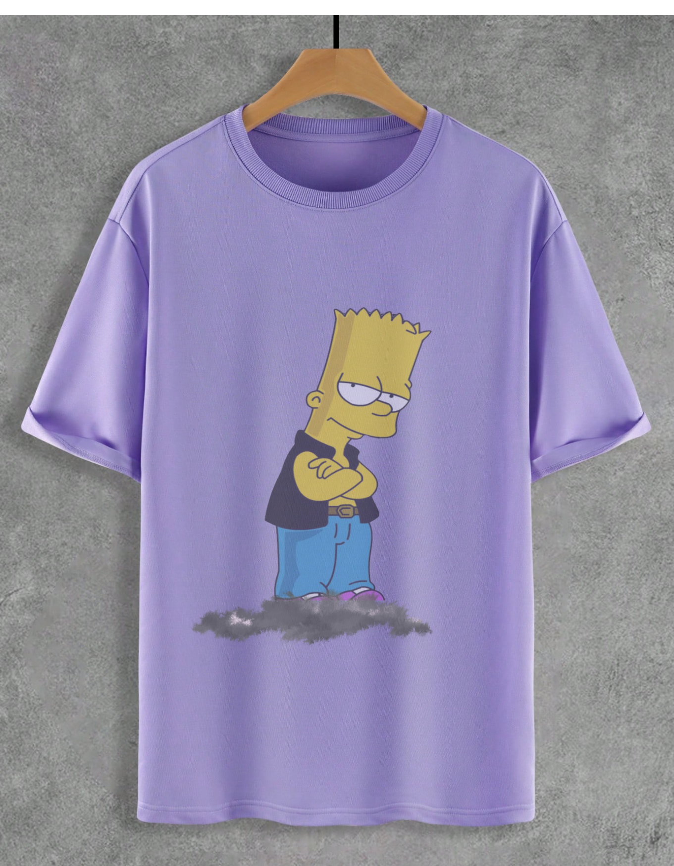 RARE BART Oversized Round Neck Shirt