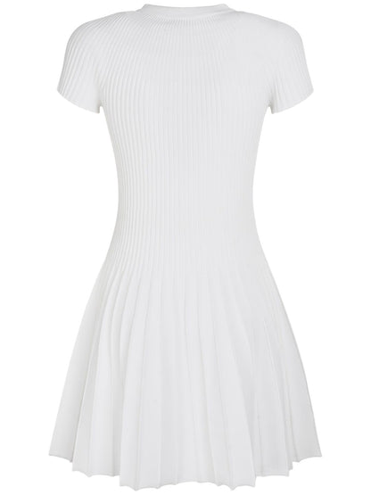 Pleated Mini Dress