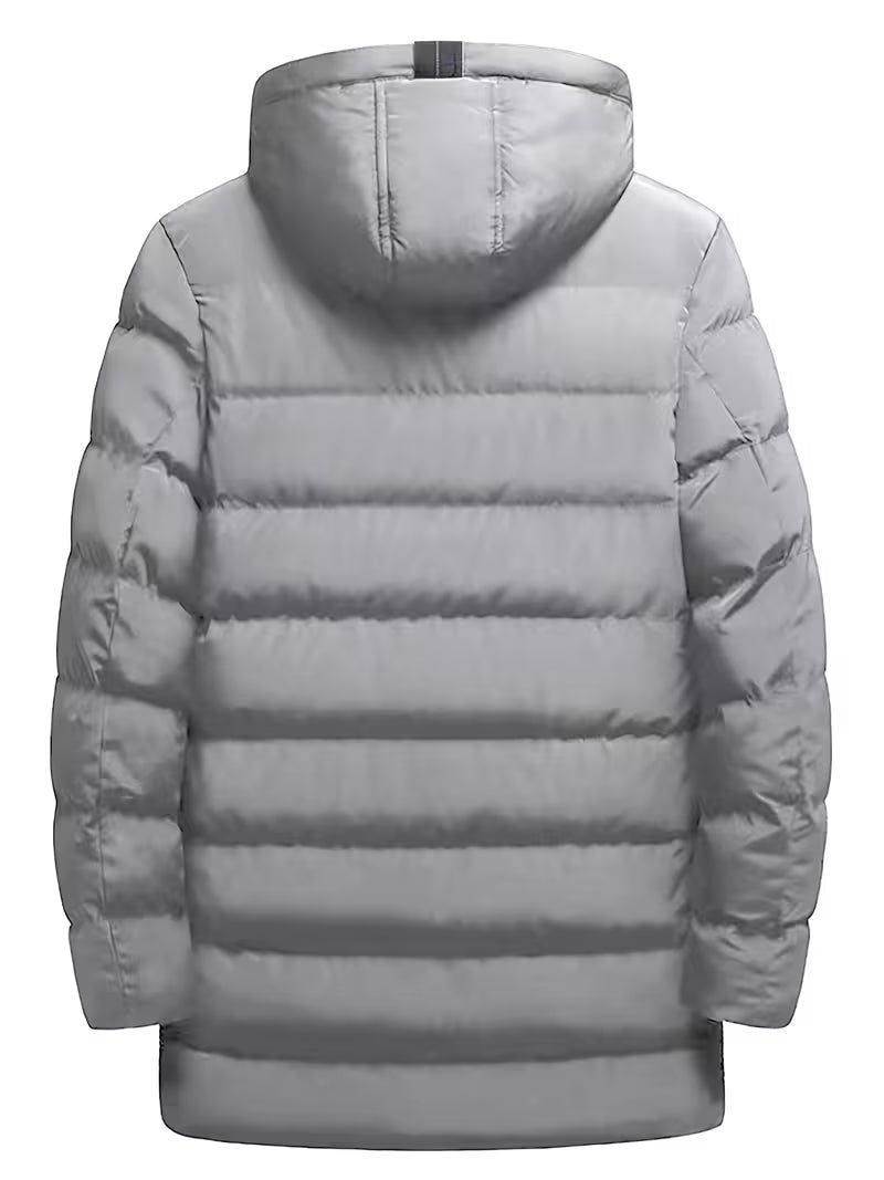 Mid-Length Hooded Jacket