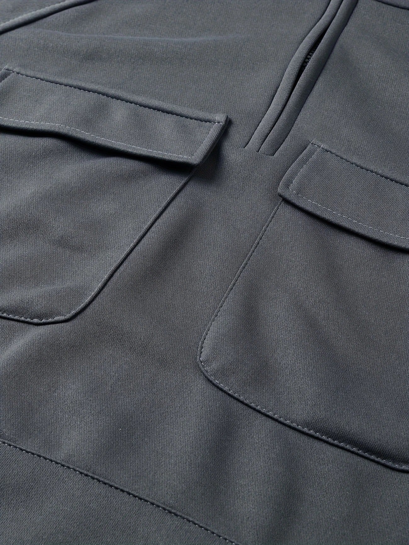 Half-Zip Cargo Sweatshirt