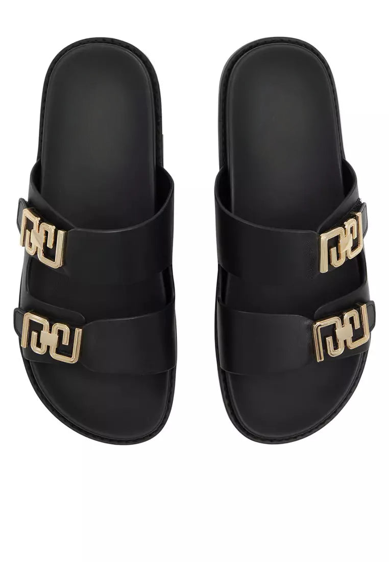 Slip-On Open Toe Platform Slide Sandals