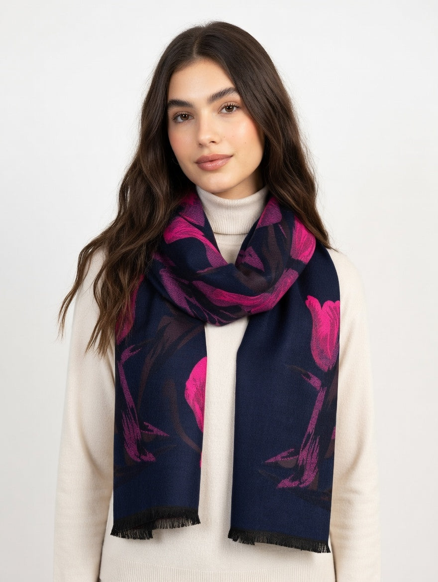 Tulip Woolen Shawl