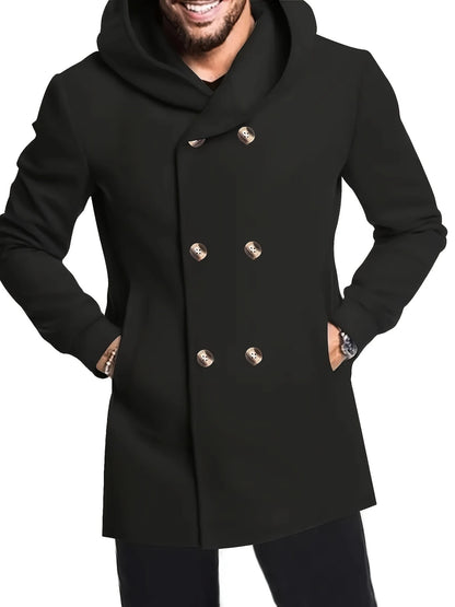 Hooded Wool Blend  Coats