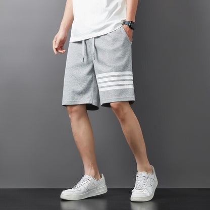 Striped Drawstring Shorts