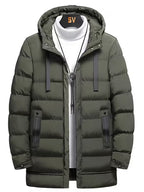 Mid-Length Hooded Jacket